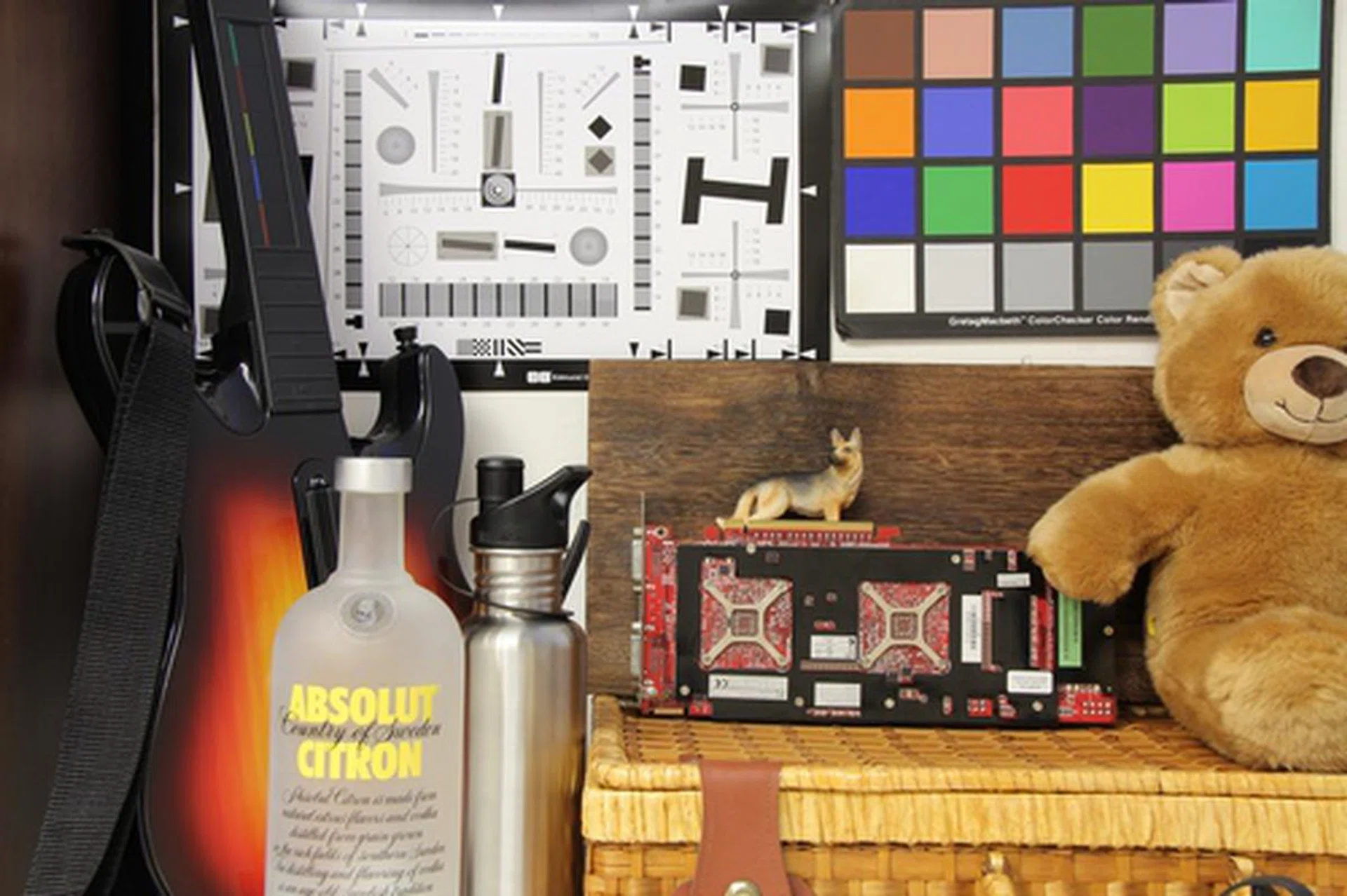 Our test scene. Below are 100% crops of the same image taken at different ISO settings.