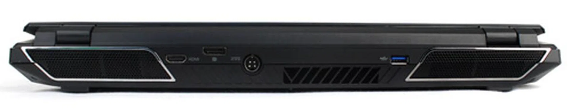 The most exciting part of the Titan is in the one place you'll never see. That's right, this is the notebook's rear view.