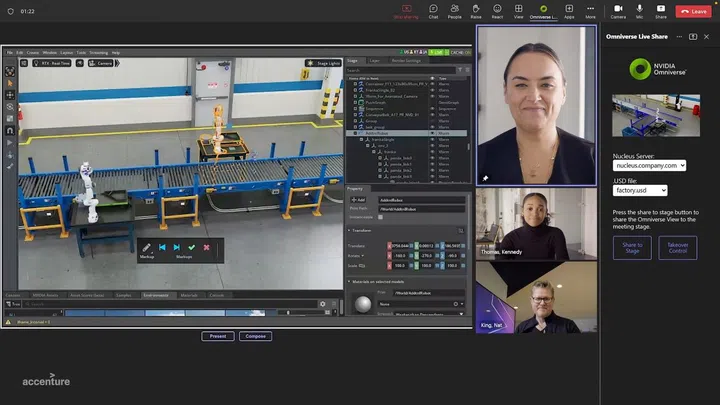 The Accenture demo. Image source: NVIDIA. 