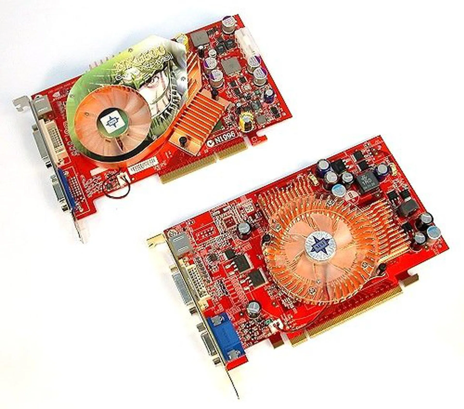 The MSI NX6600-VTD128 Diamond (top) and the MSI NX6600-VTD128E Diamond (bottom).