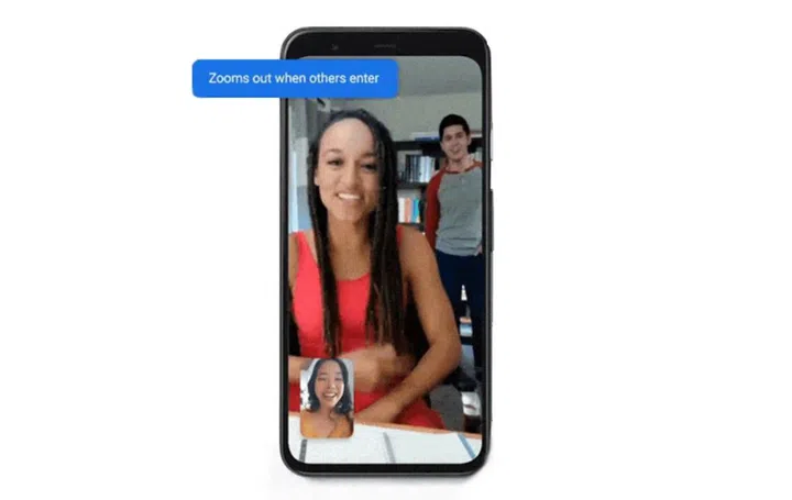 Autozoom with Duo means you won't have to keep shifting your phone to keep everyone in.