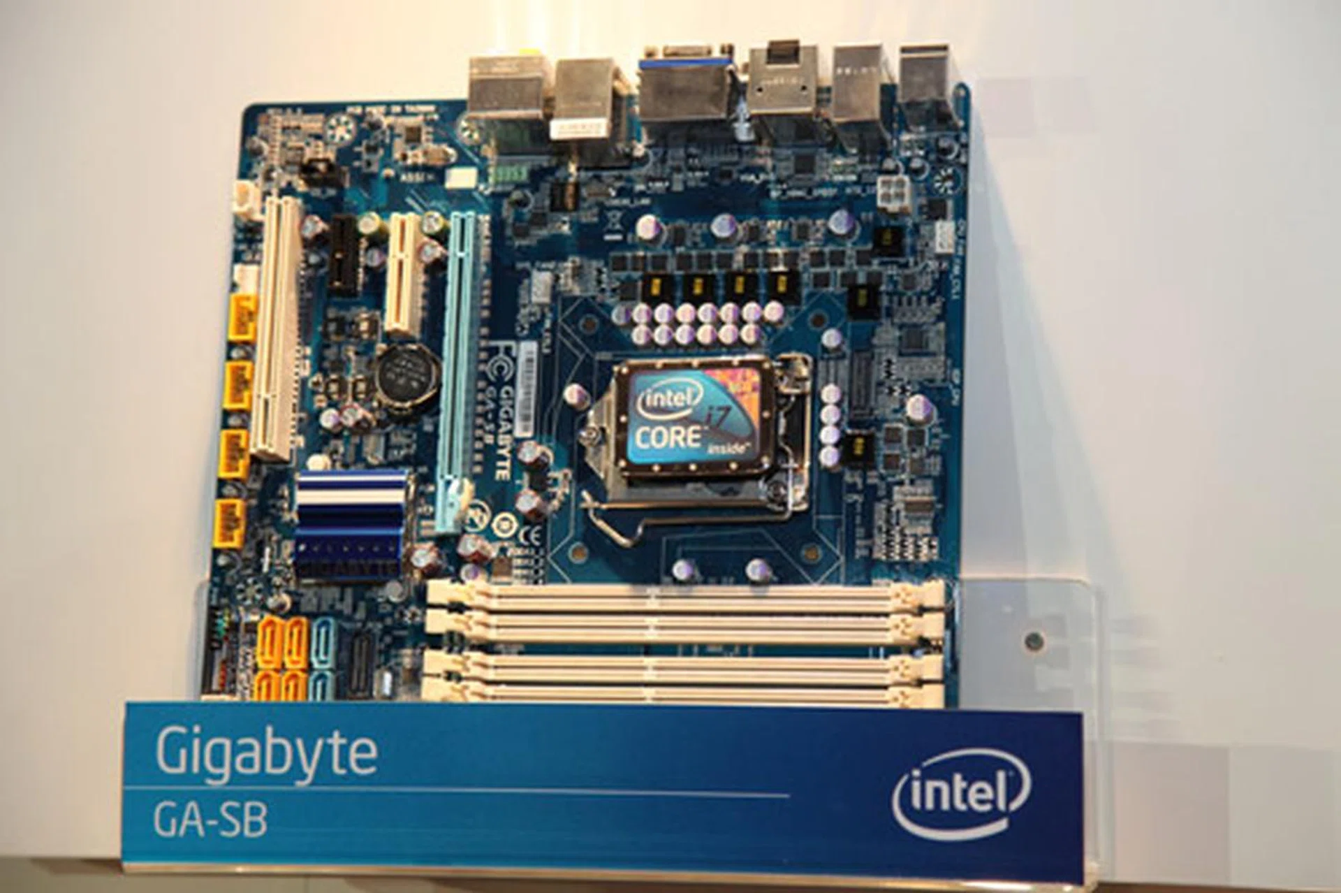 Gigabyte's GA-SB is an early prototype based on the micro-ATX form factor.