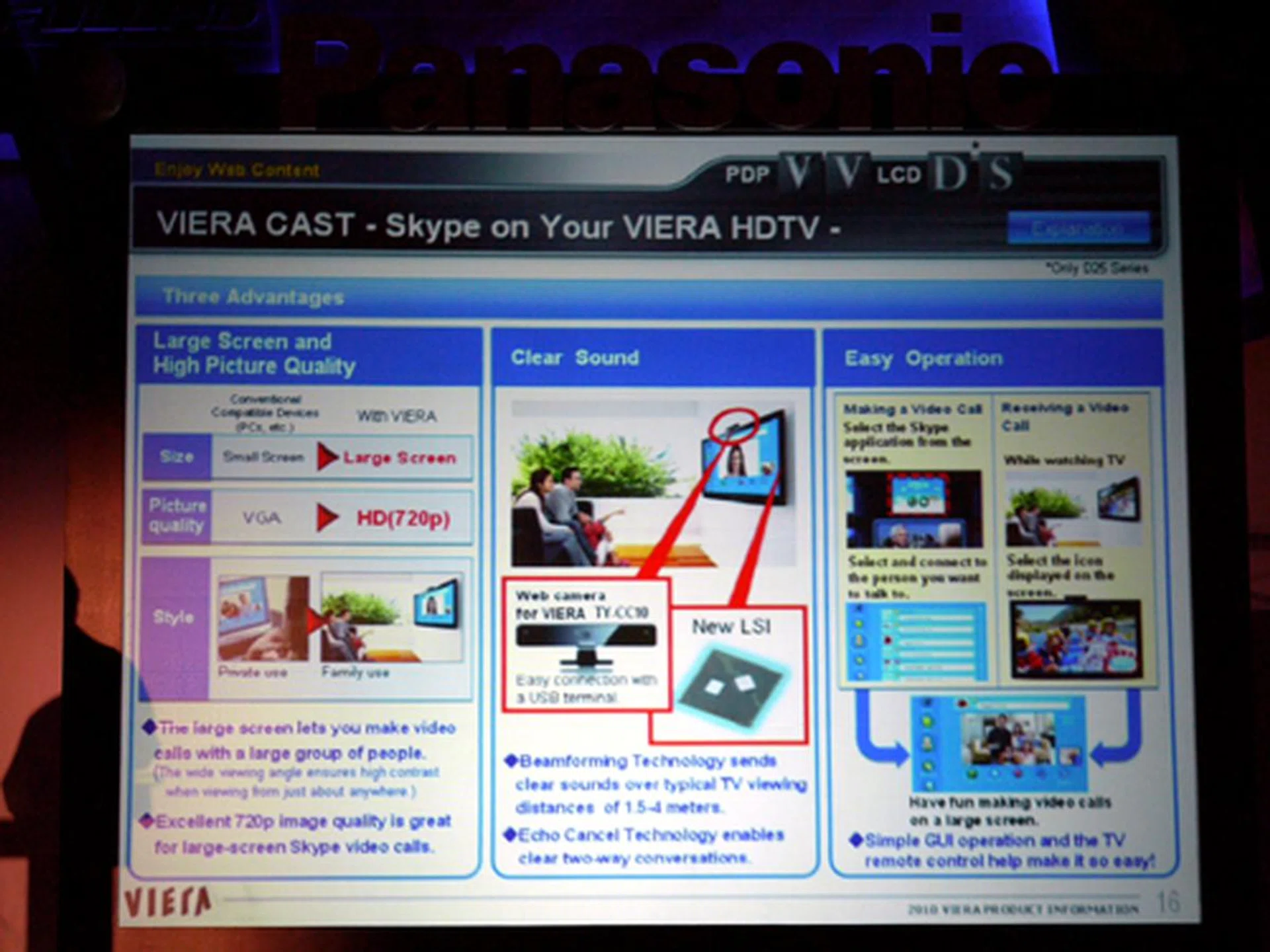 Panasonic's VIERA Cast Internet element has been a long time coming. Having been introduced in the States previously, Asian consumers can finally access Internet content such as YouTube videos, Picasa web albums or twitter their time away on selected VIERA models.