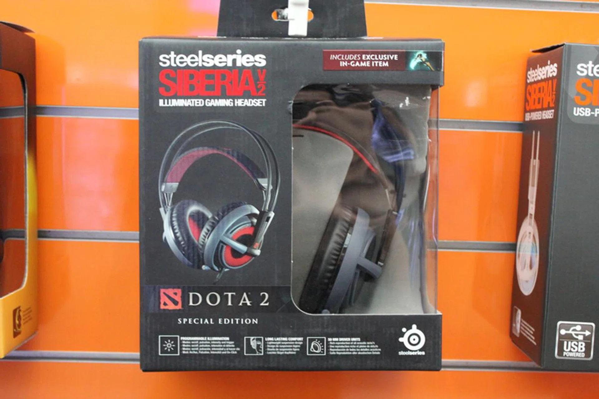 SteelSeries' Siberia V2 (Dota 2 Special Edition) is on sale again and is pretty much a required buy if you play Dota 2.  It features a unique Dota 2 design, major sound enhancements and a built-in microphone. It's going for $129 (U.P. $259)