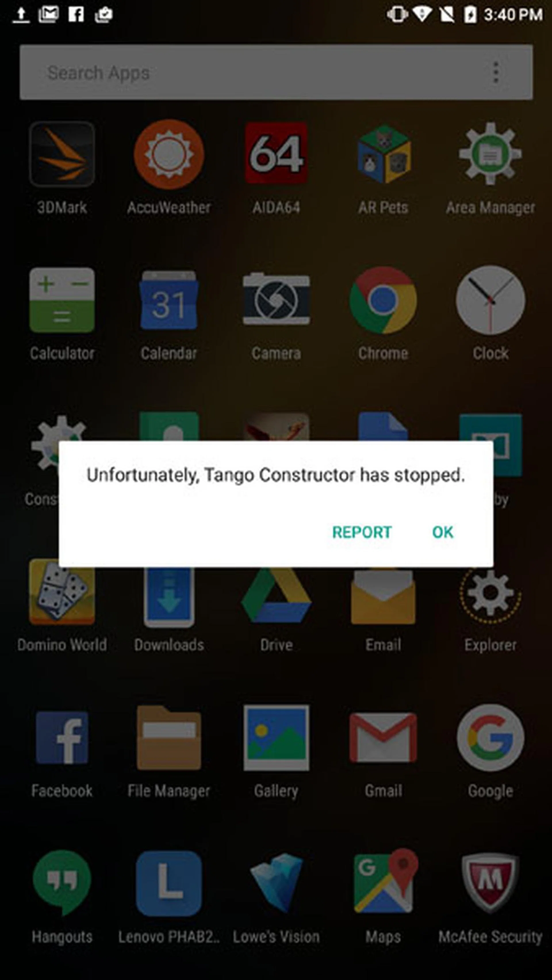 Constructor crashes in Phab 2 Pro