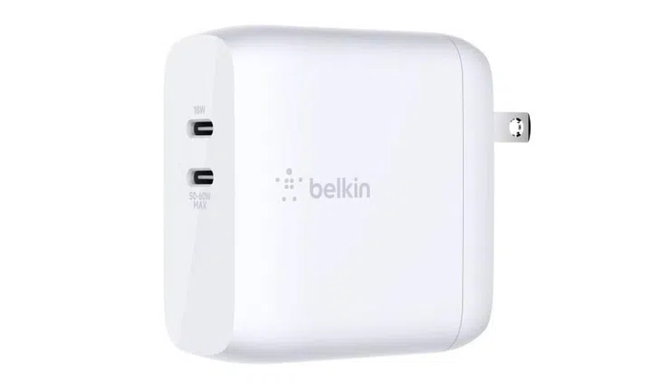 The Belkin Boost Charge USB-C GaN 68W Wall Charger.