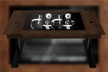 The Lian Li DK-07 Wood is built on its existing DK-07 desk chassis, but with a new walnut wood finish.