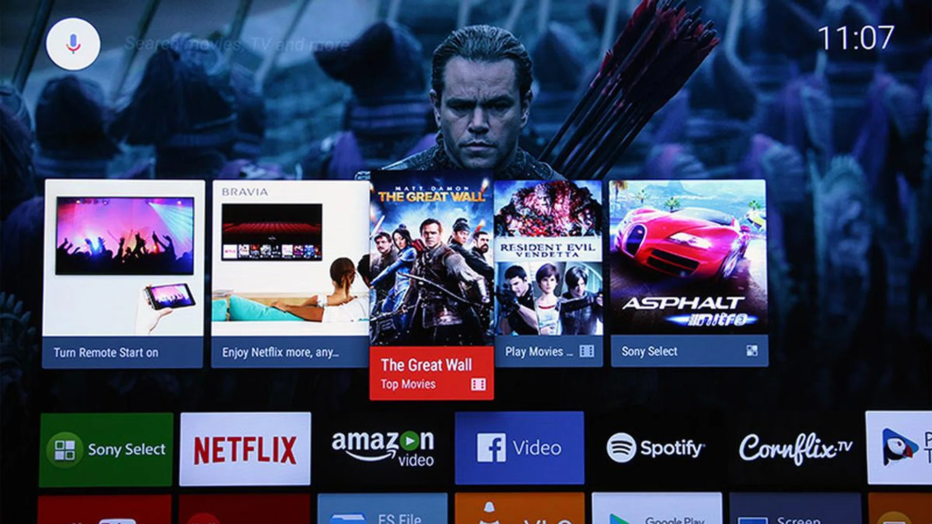 The Bravia A1 runs Android TV.