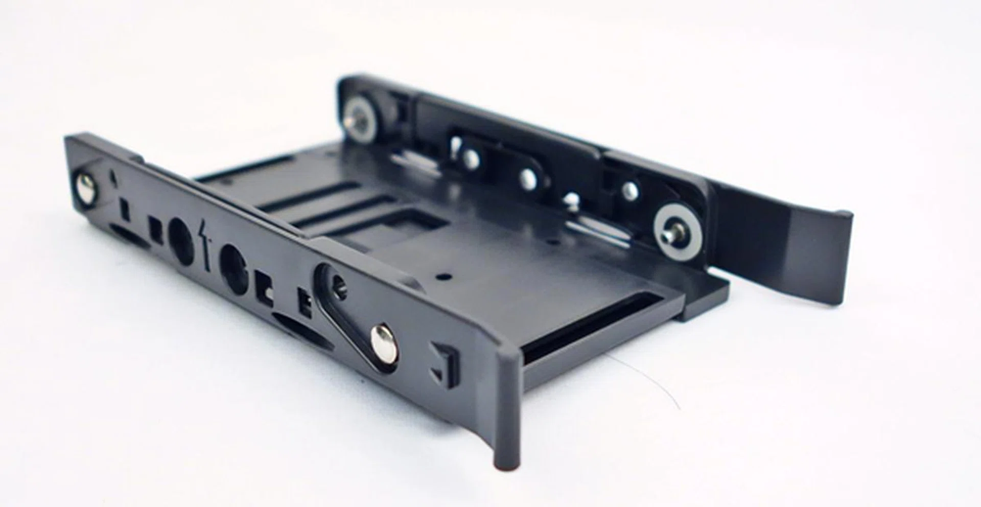 The tray that was removed from the 2.5-inch drive enclosure.