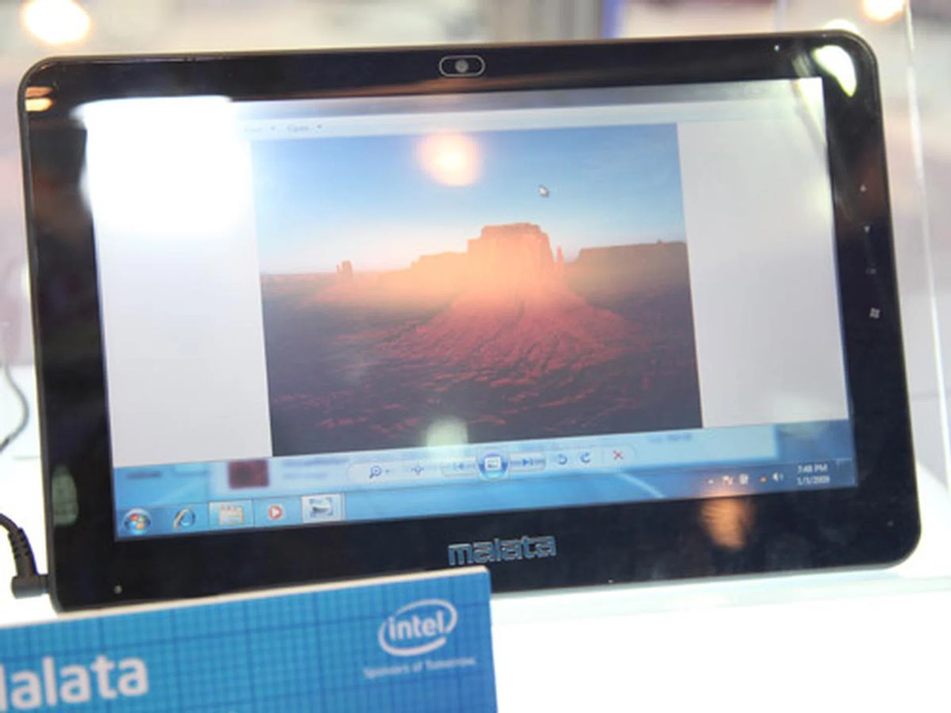 The Malata PC-A1001 tablet PC.