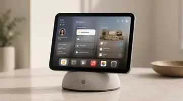 Concept render of the Apple smart home hub.