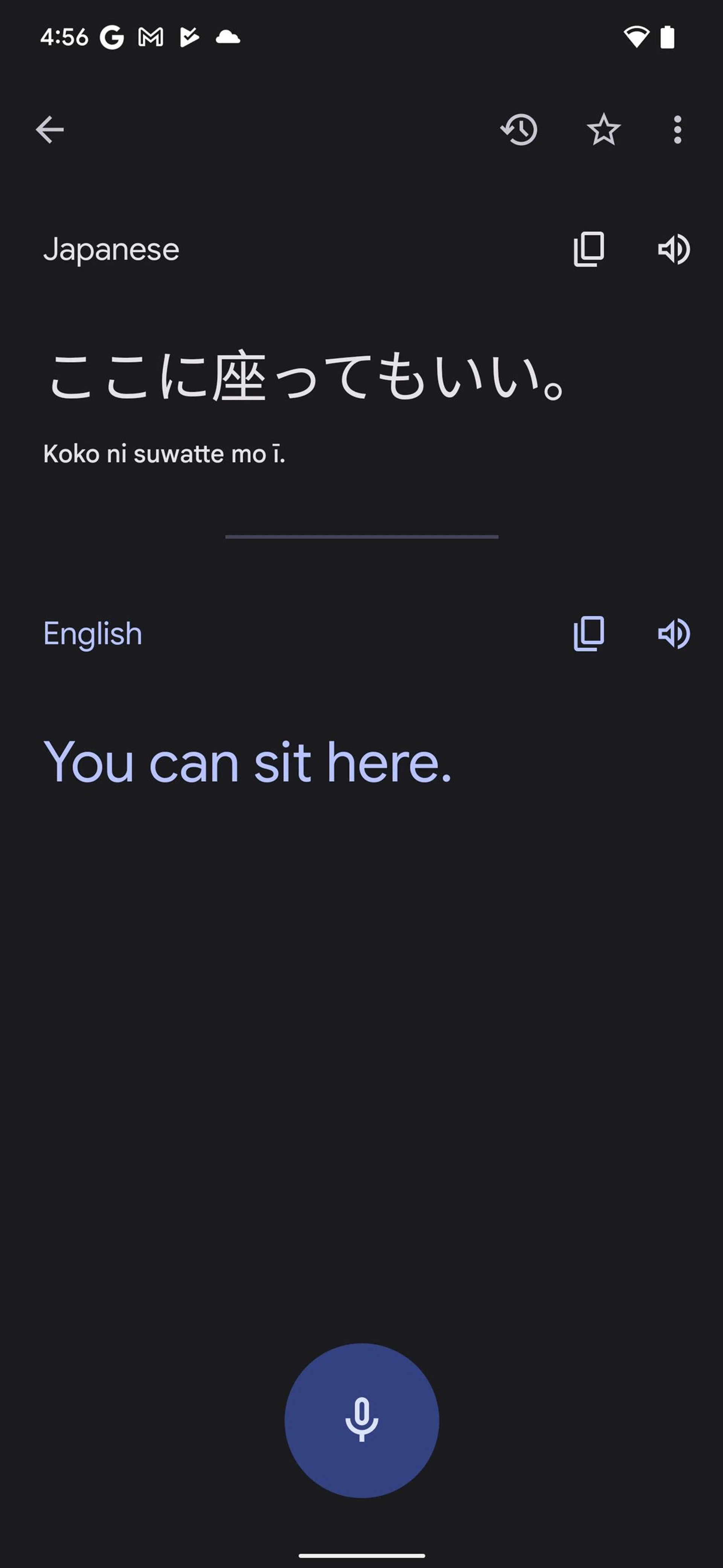 Neither did "Can I sit here?" (in a cafe context) work correctly.