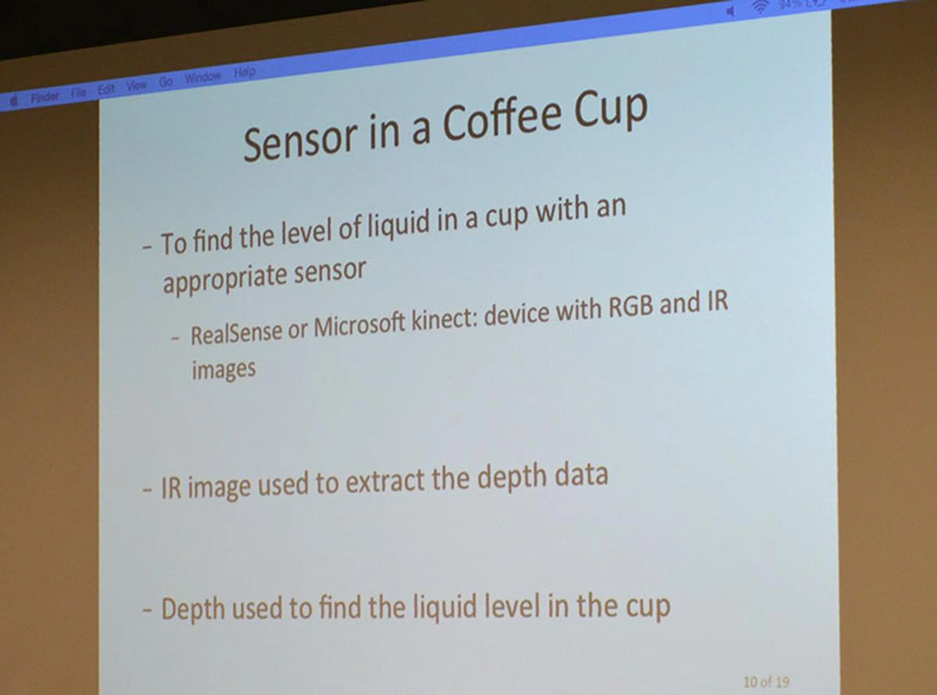 There's even uses for IoT devices in mundane functions like the sensing of beverage levels.