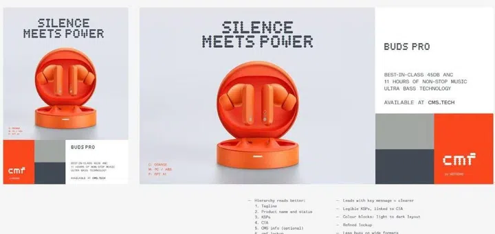 CMF by Nothing's true wireless earbuds. Credit: Tech and Leaks. 