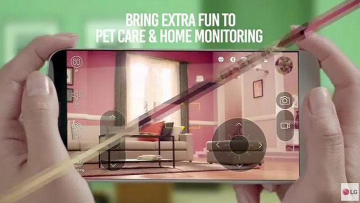 The control interface of the LG Rolling Bot.