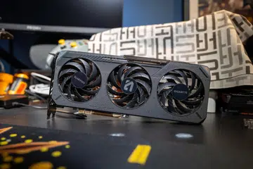 There isn’t an AMD reference card, so we got the Gigabyte Radeon RX 9060 XT Gaming OC 16G instead. Photo: HWZ