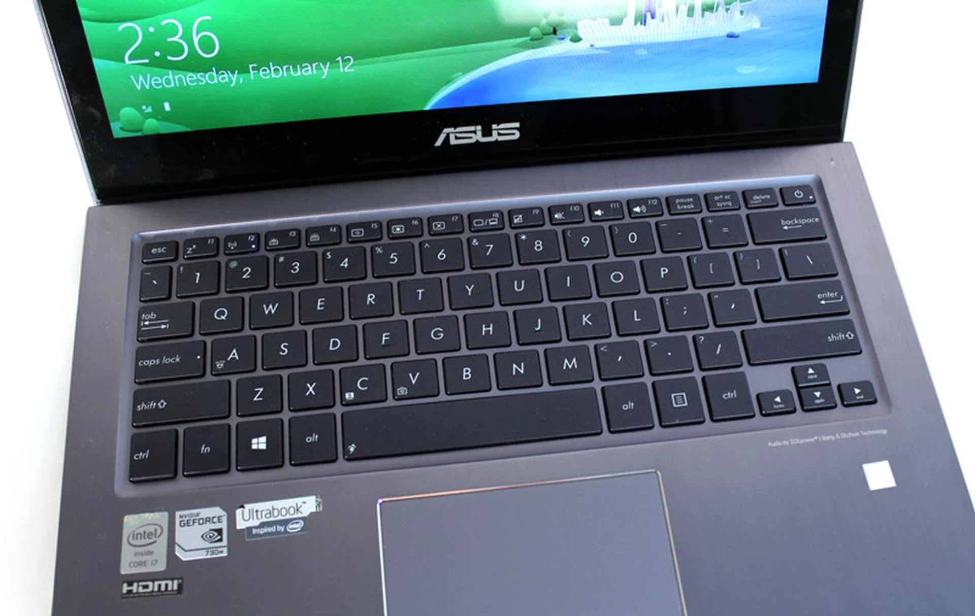 Even at maximum brightness, it's hard to see the keyboard backlight under normal lighting conditions.