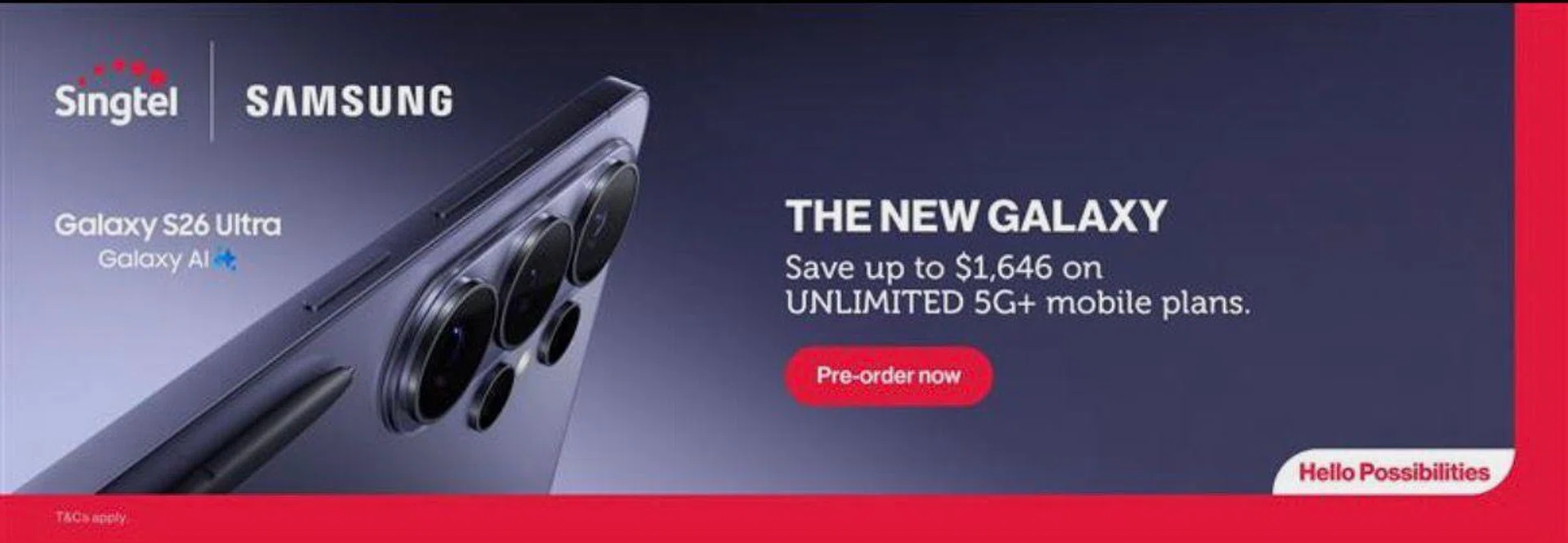 Singtel x S26 offers