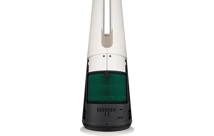 LG PuriCare AeroTower 2-in-1 Purifying Fan Hit (FS15GPBK0)'s cross-section of its filter, located at the base.