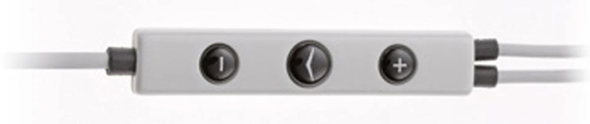 Displayed above is a common example of a three button control pod found on most smartphone-compatible in-ear earphones.