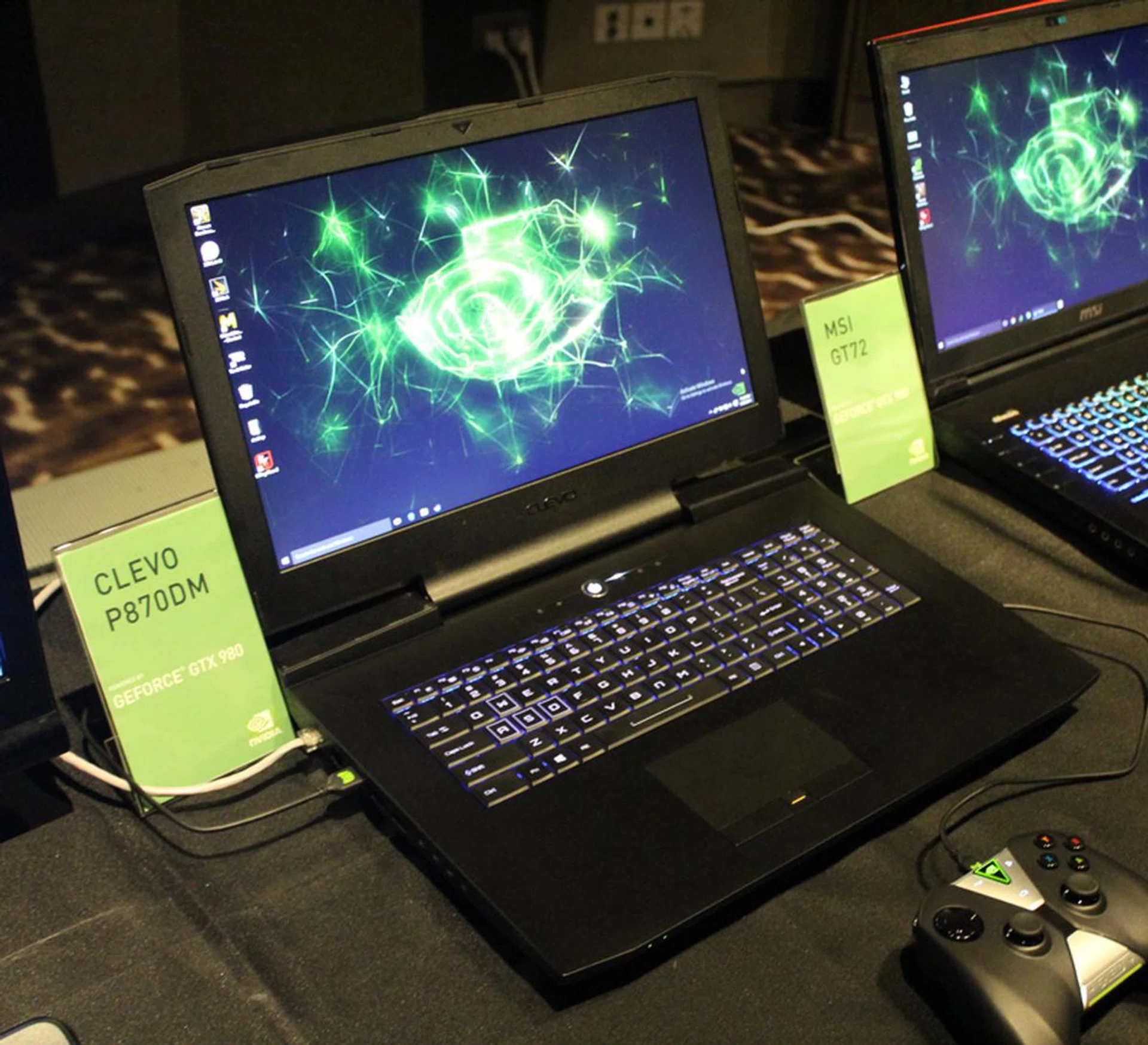 The Clevo machine will look familiar to fans of Aftershock gaming machines. That's because Clevo is the OEM for their notebooks.