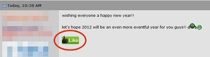 The new Like function integrated throughout HardwareZone Forums.