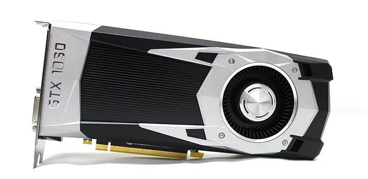 The NVIDIA GeForce GTX 1060 graphics card.
