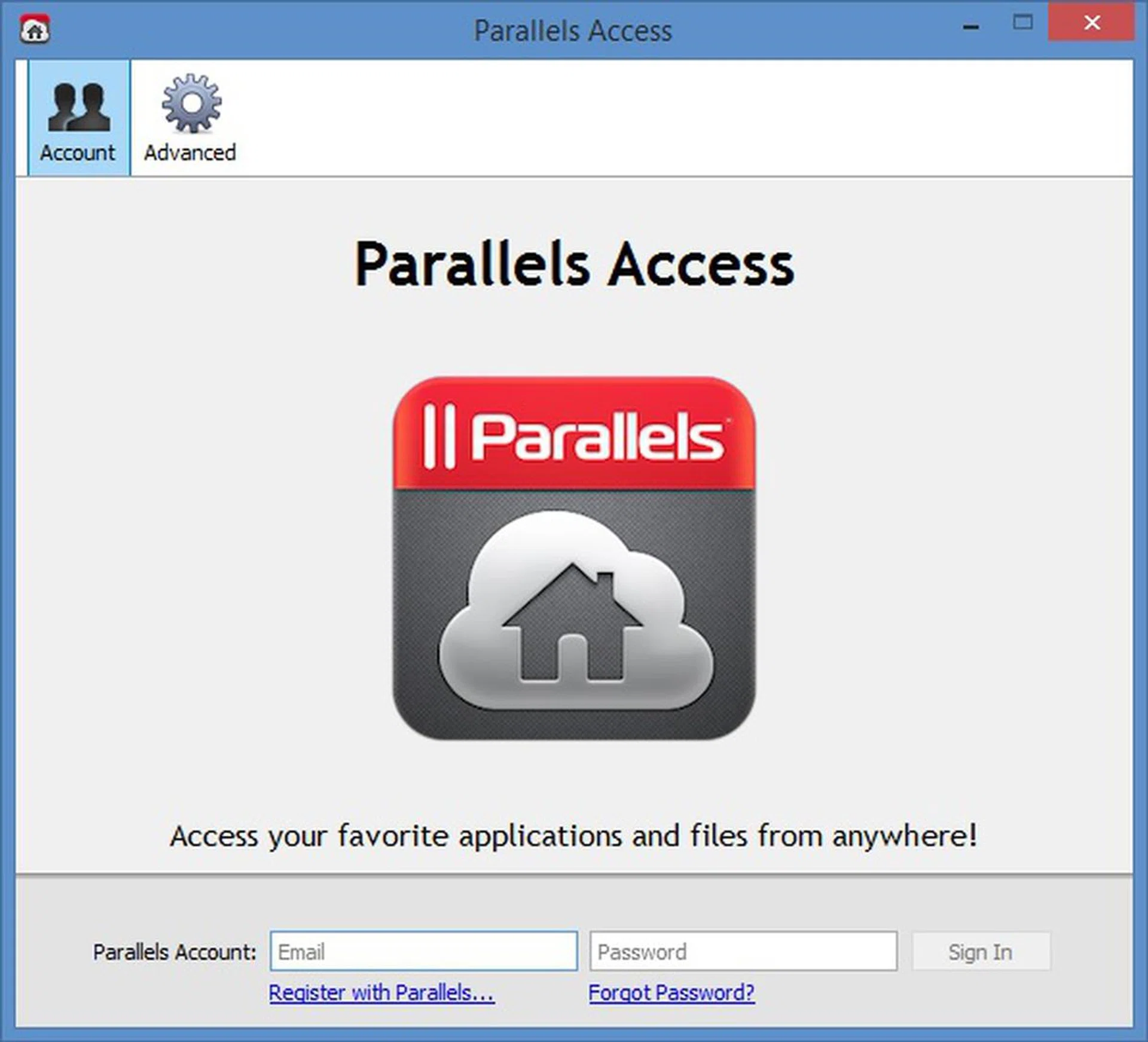 You will be asked to log in when you first launch the app on your computer.