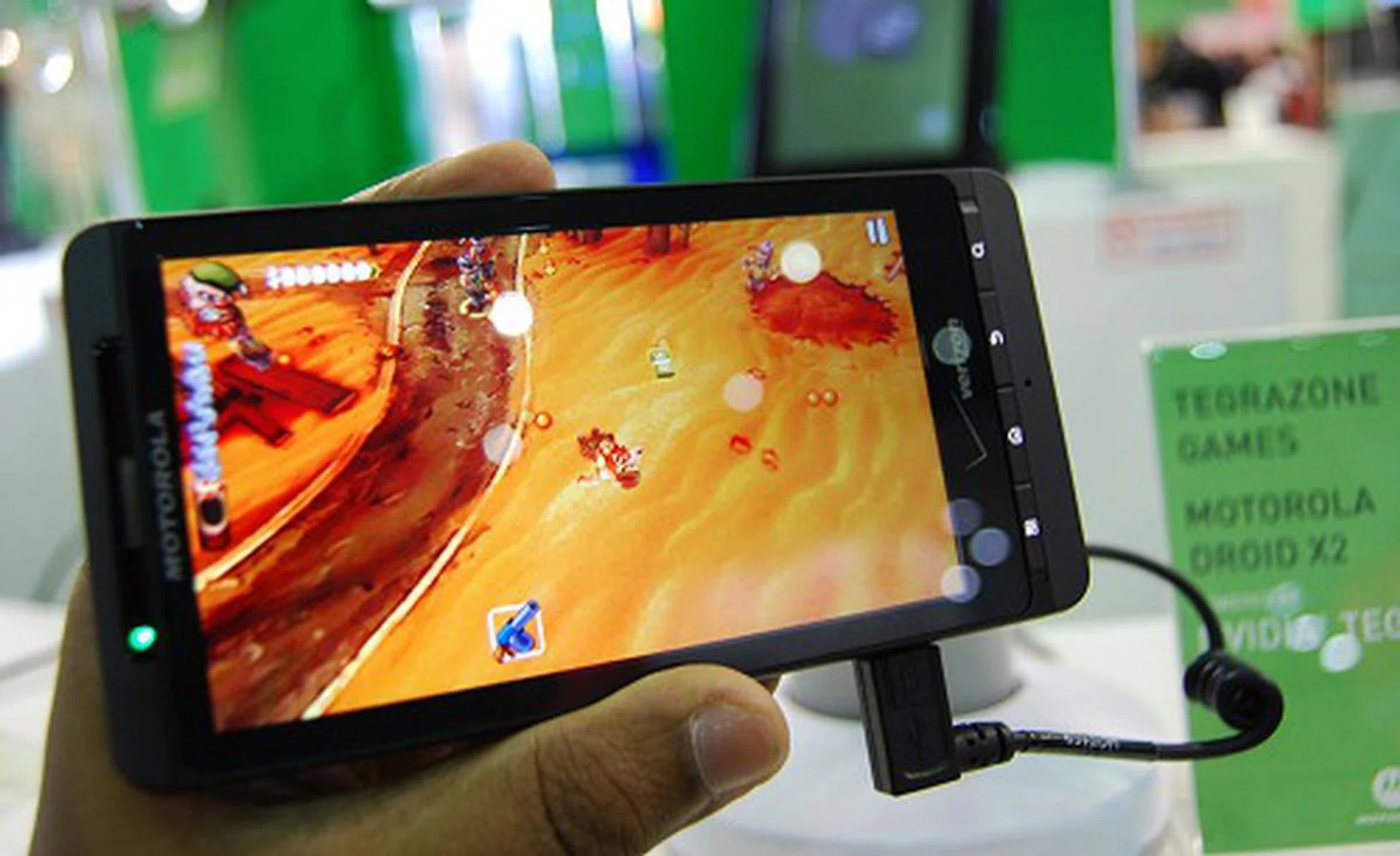 Yet another Motorola phone, but this time it's the large Droid X2 mobile phone.