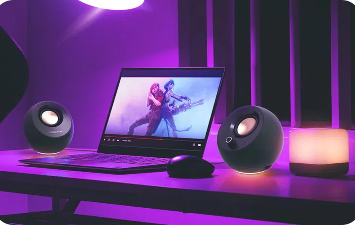 Find the lighting to suit your mood and viewing. Image source: Creative. 