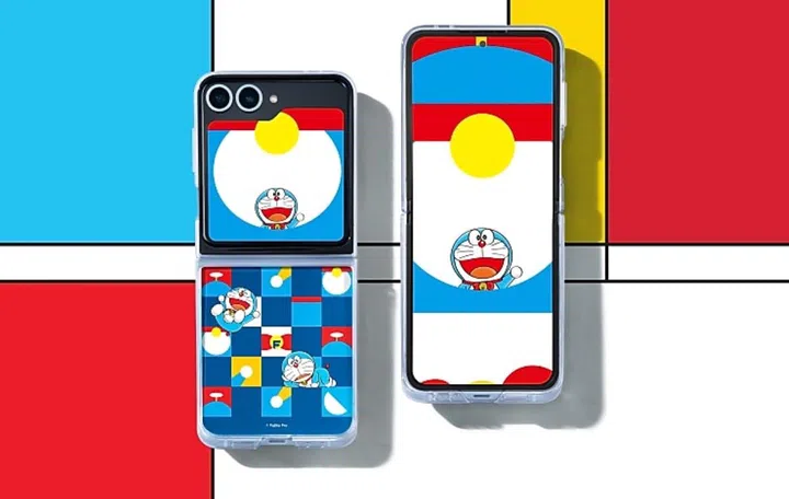 The Samsung Galaxy Z Flip6 Doraemon Special Edition. Photo: Samsung
