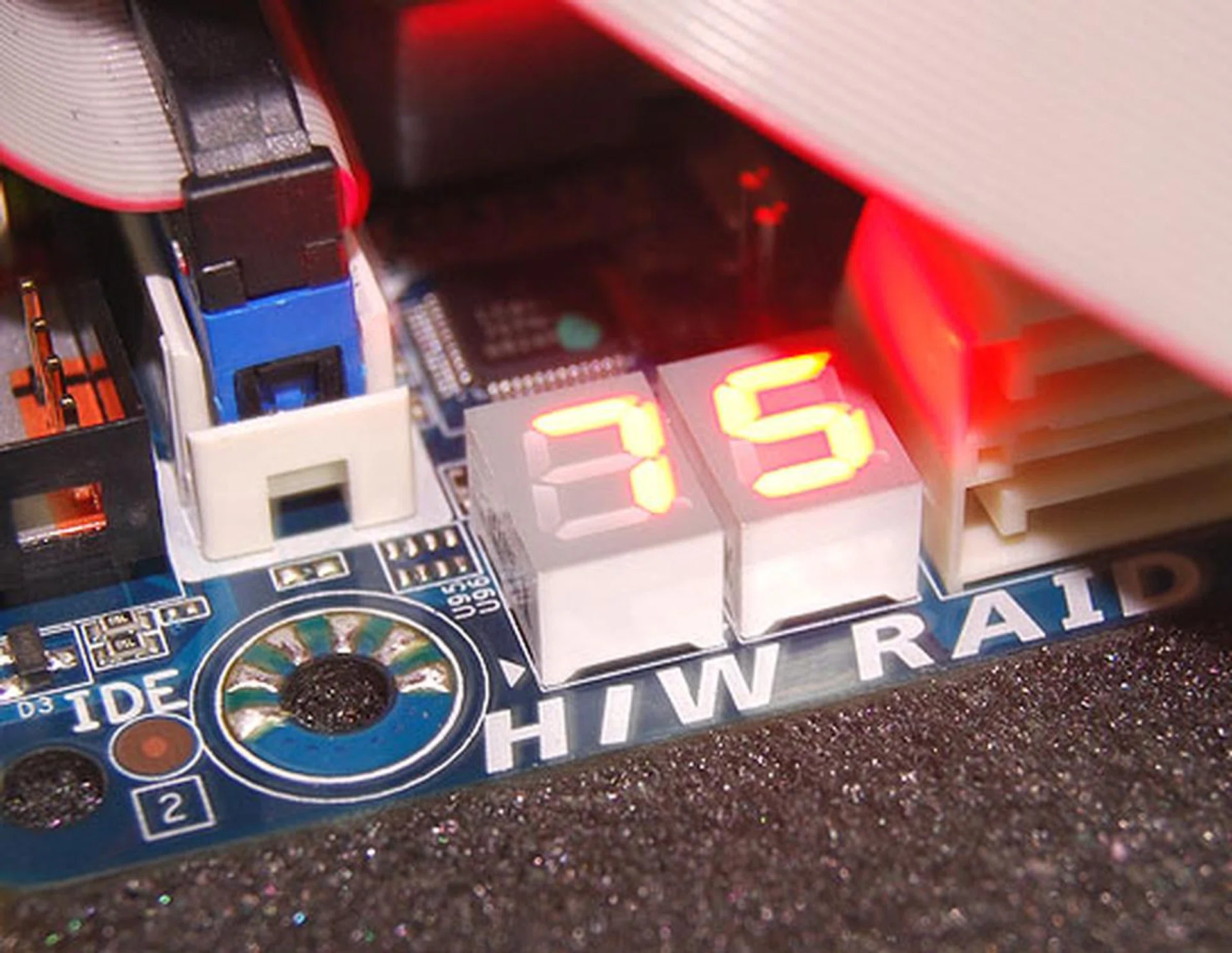 These LEDs will display the POST codes for troubleshooting purposes. It's obviously not as powerful as some we have seen, though still of use to enthusiasts. 