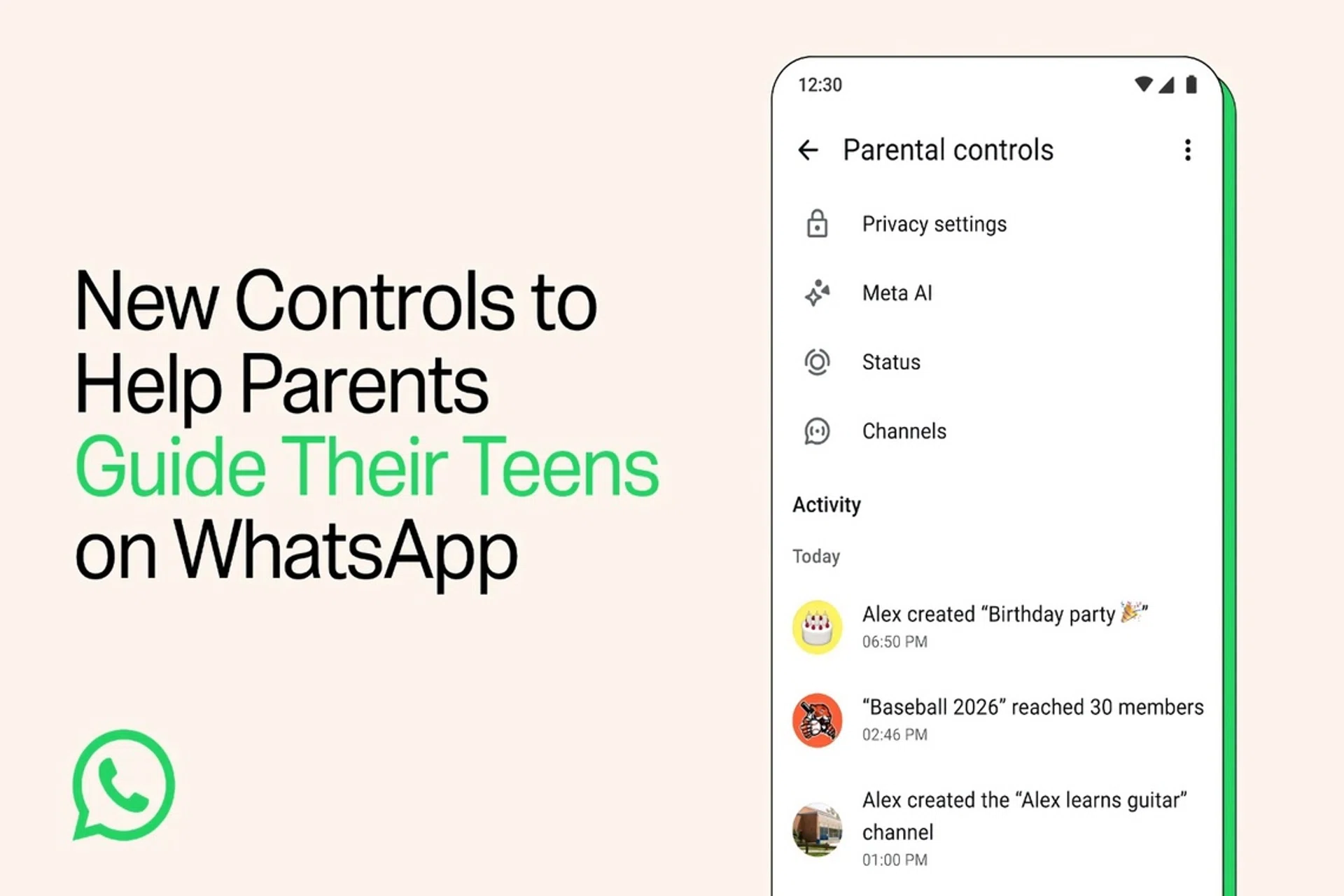WhatsApp parental controls