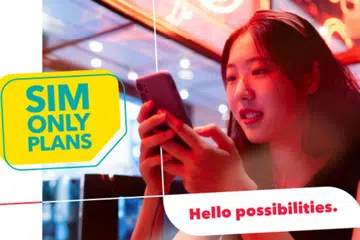 Singtel's new 5G, no-contract, SIM-only mobile plans with eSIM support. Image: Singtel website.