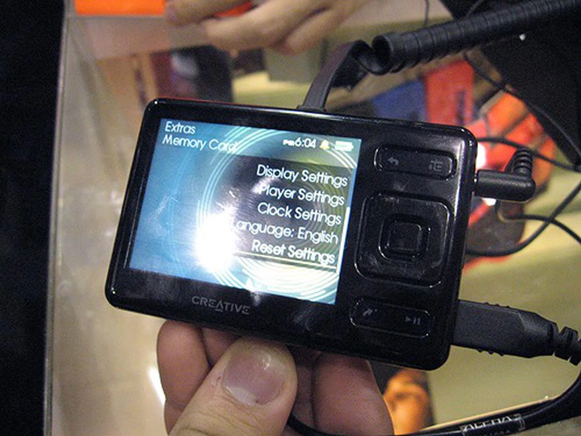  The brand new Creative Zen was sighted on the show floor amongst many other Creative's gadgets. Test drive and get one today!  