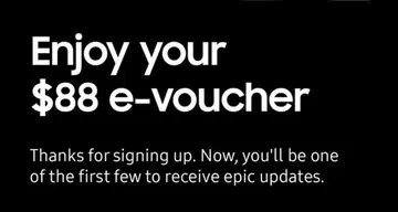 Samsung Unpacked Feb 2023's S$88 voucher for its "next Galaxy device".