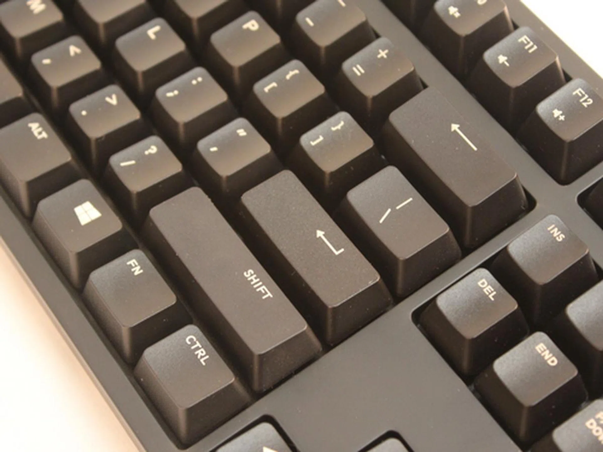 The FN key is in the middle of no man's land, making it awkward to use.