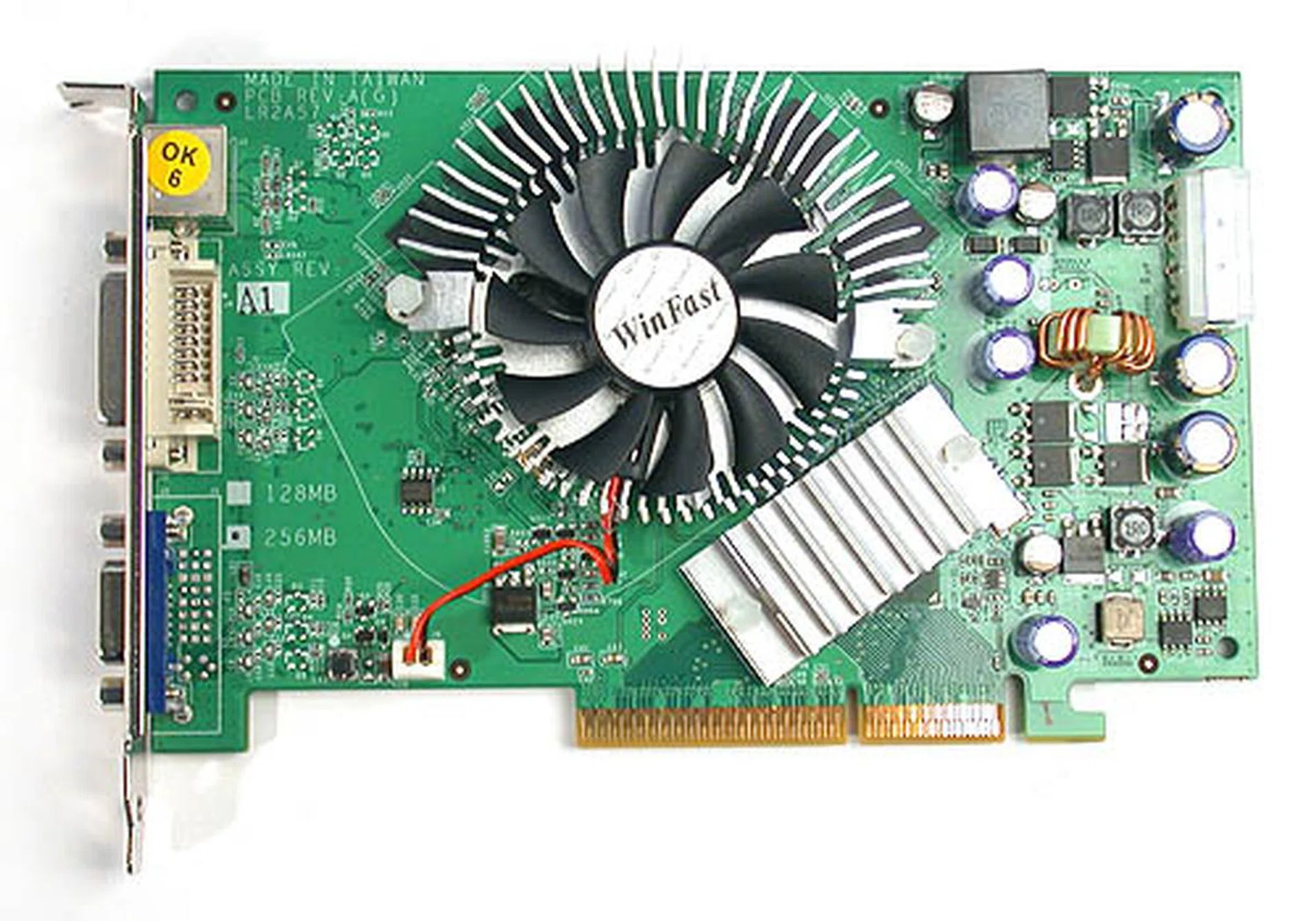 The Leadtek WinFast A7600 GT TDH has a certain retro charm about its classic green PCB and similarities with Leadtek's own GeForce 6600 GT.