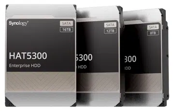 The drives come in three capacities. Image courtesy of Synology. 