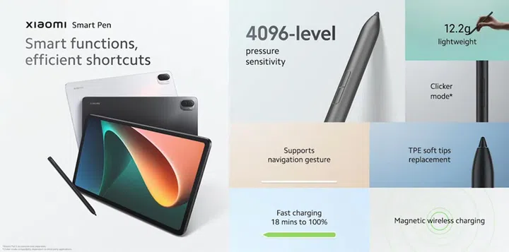 Xiaomi Smart Pen (sold separately).