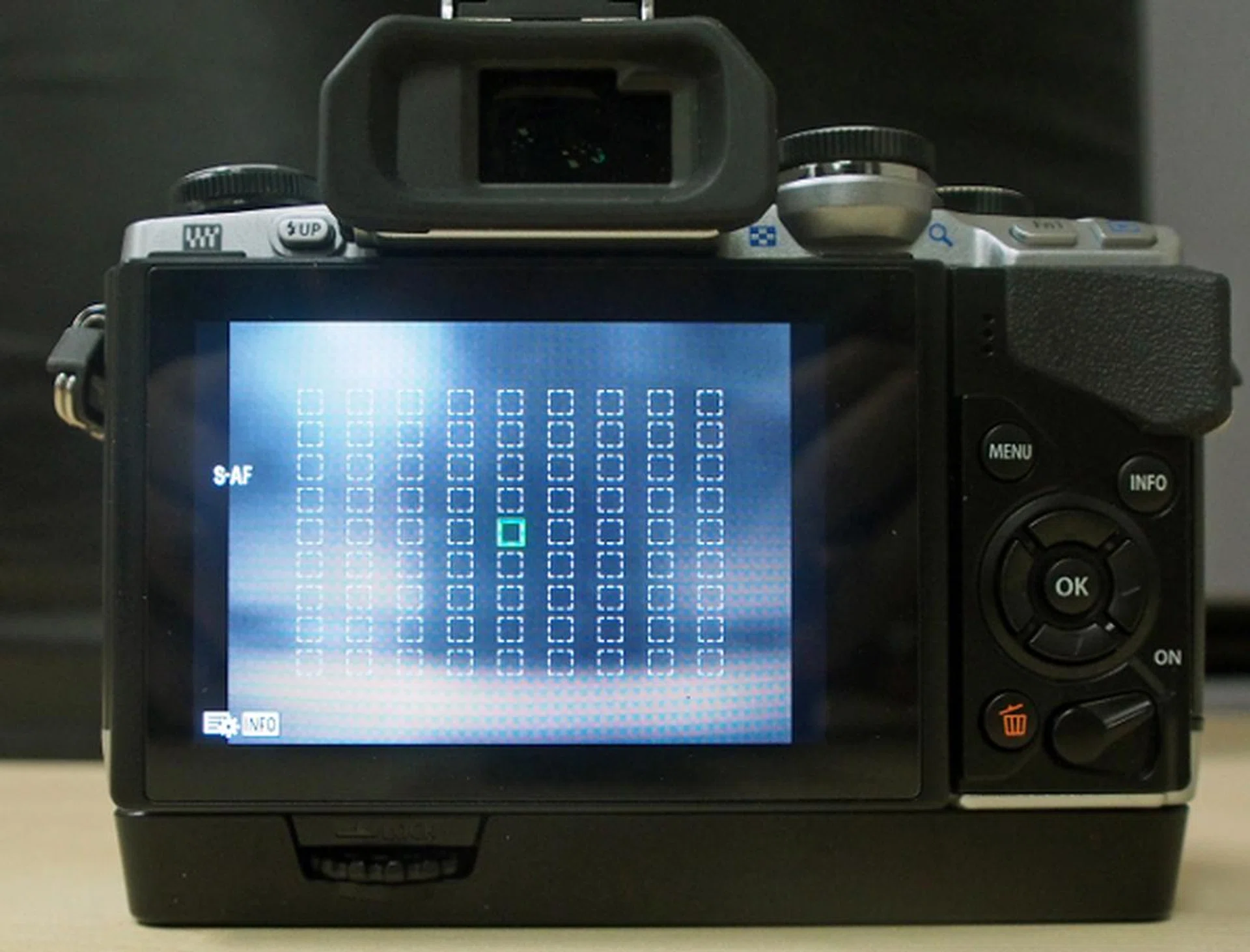 The OM-D E-M10 comes with 81 AF points to help with focusing on small areas within the frame. 