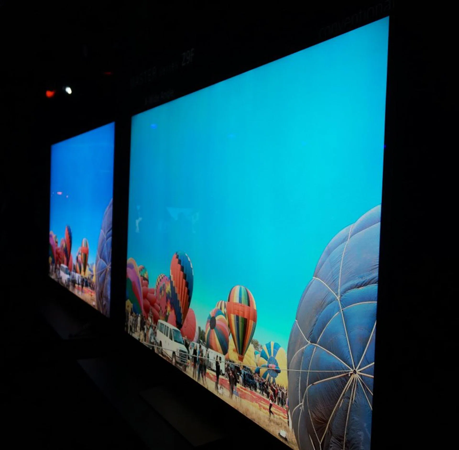 Taking our test to the extreme, you can see how the new Z9F preserves color accuracy even at this extreme angle, compared to the Z9D which looks a little washed out.