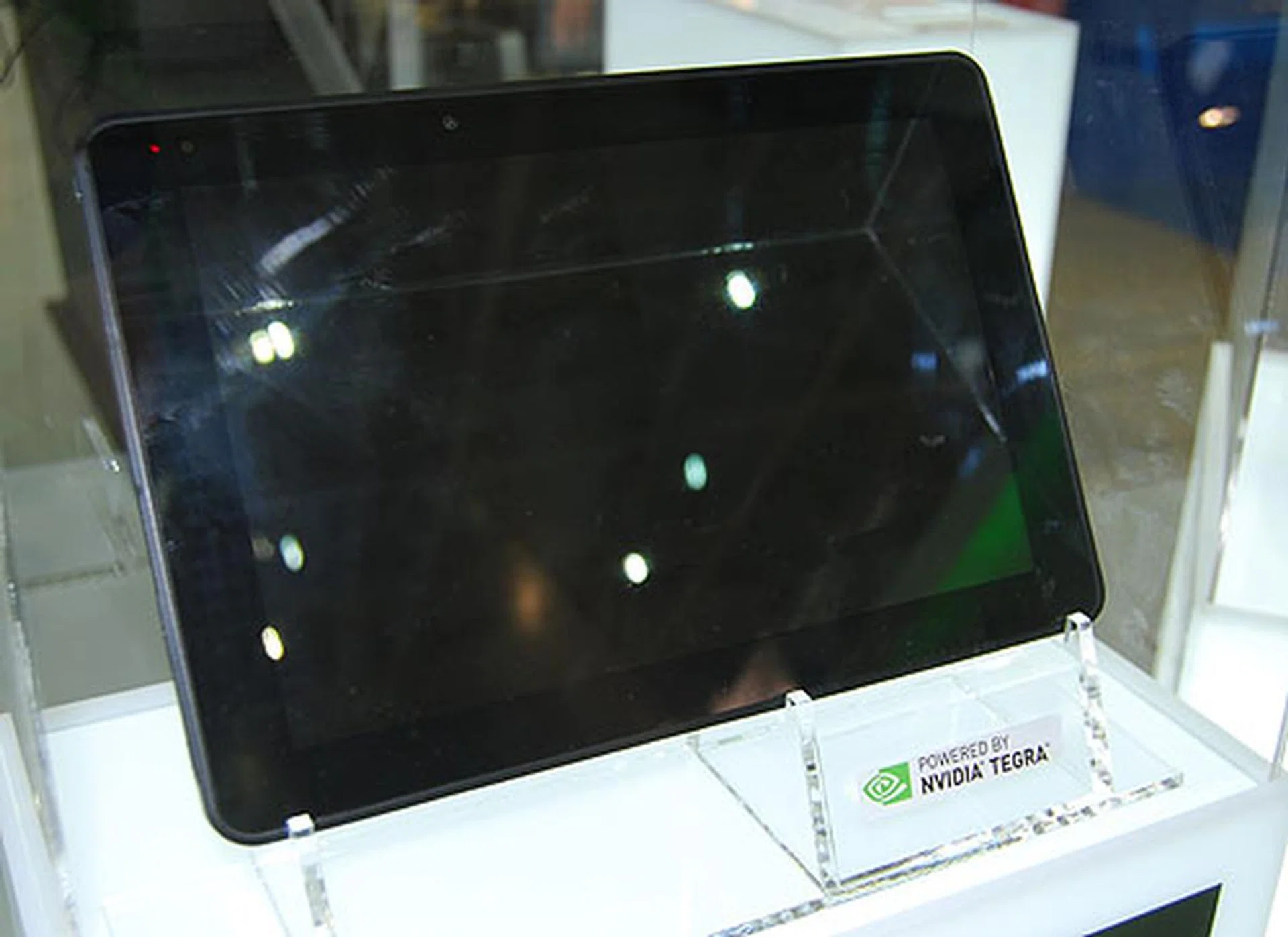Sparkle also has an 10.1-inch Android tablet on display. It uses NVIDIA Tegra 2 (what else) and will run on Honeycomb. It comes with microUSB, micro-HDMI and microSD card slots. 