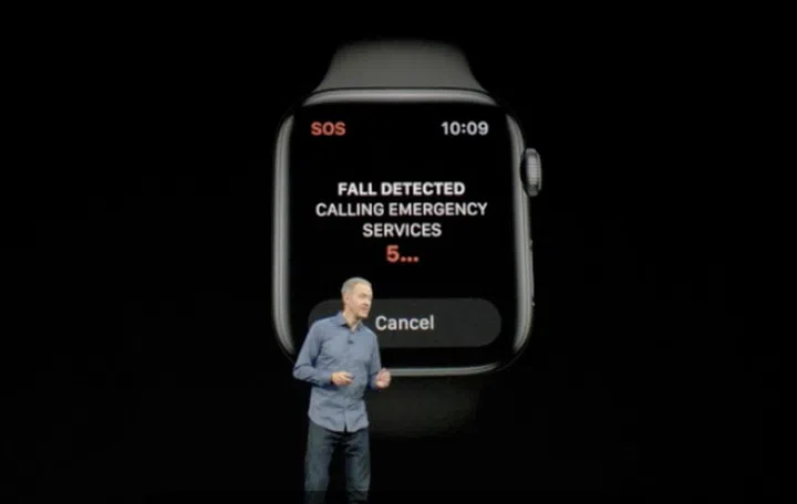 The Apple Watch Series 4 can detect hard falls.