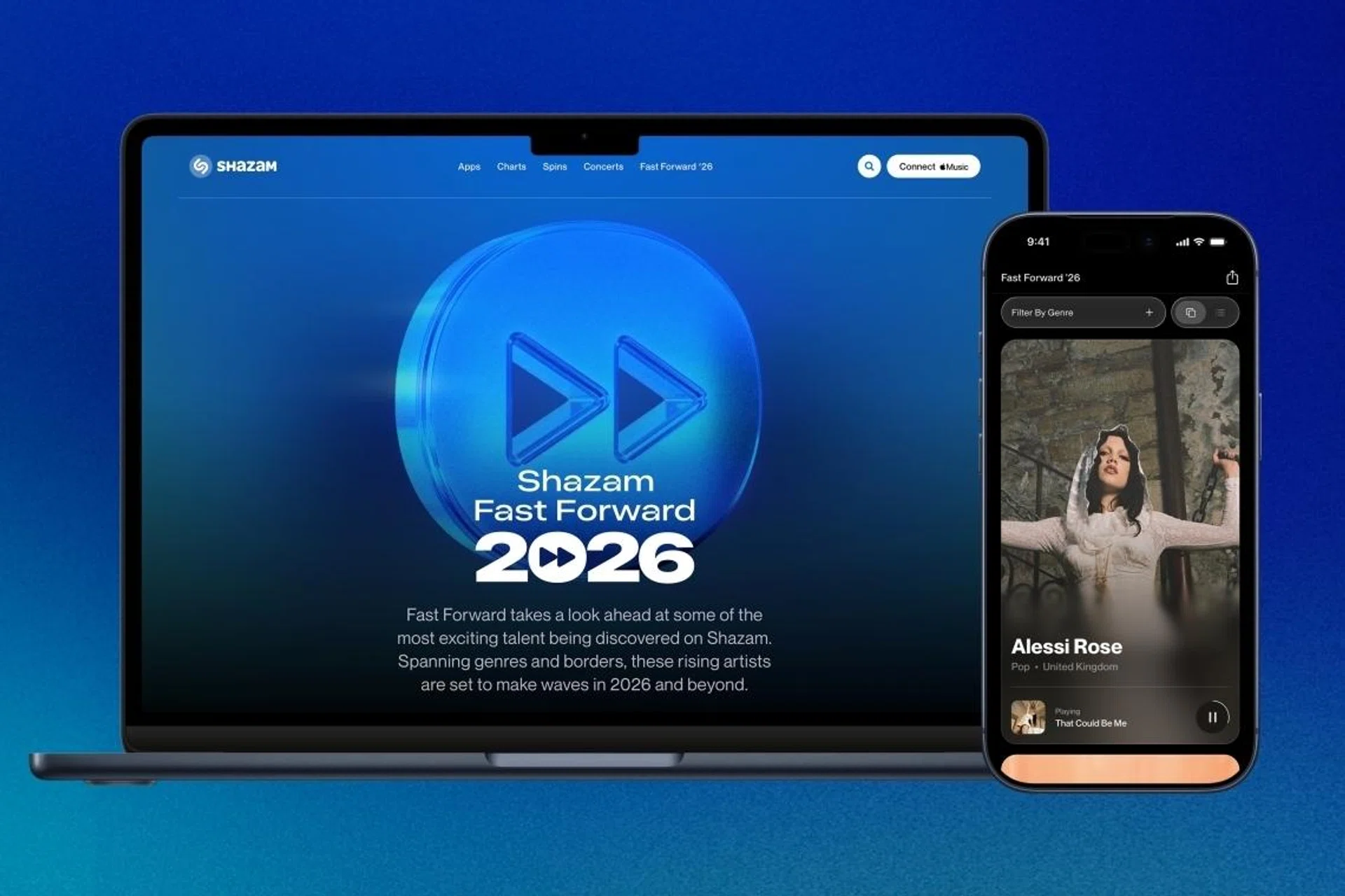 Shazam Fast Forward 2026 puts the spotlight on 65 music artists.