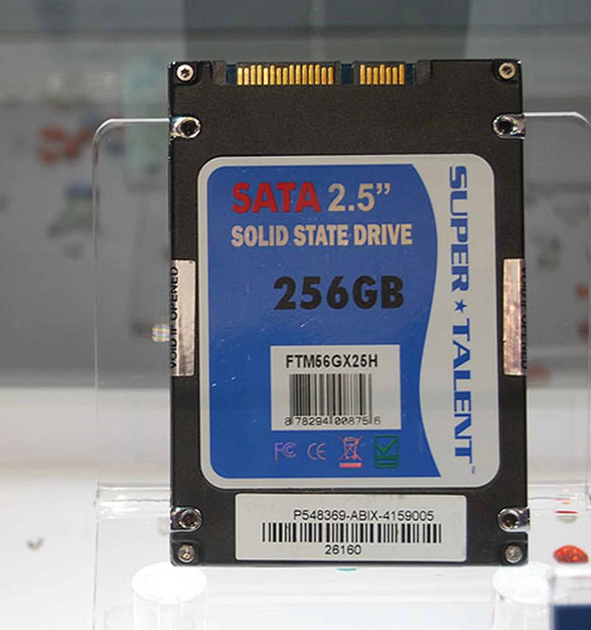  With read speeds of up to 260MB/s, Super Talent has a very fast MLC based SSD. The UltraDrive ME has capacities from 32GB to 256GB, with 64MB of internal cache.  