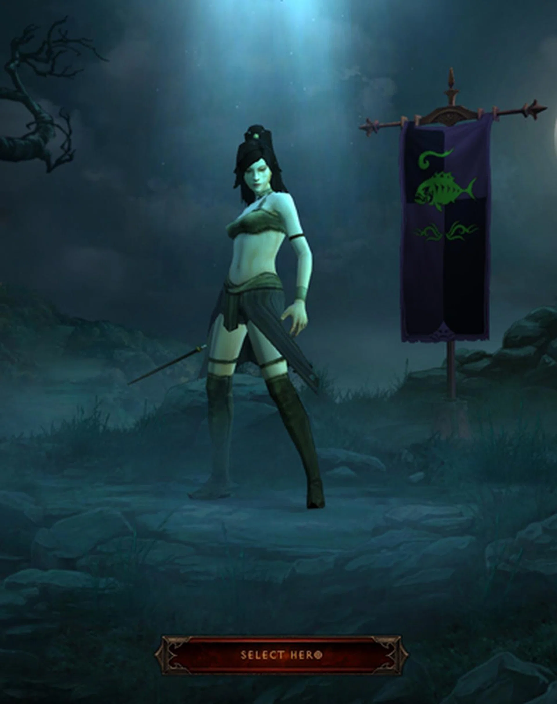 As you can see from the character select screen (shown here at the Highest possible settings), Diablo III models are quite low resolution.