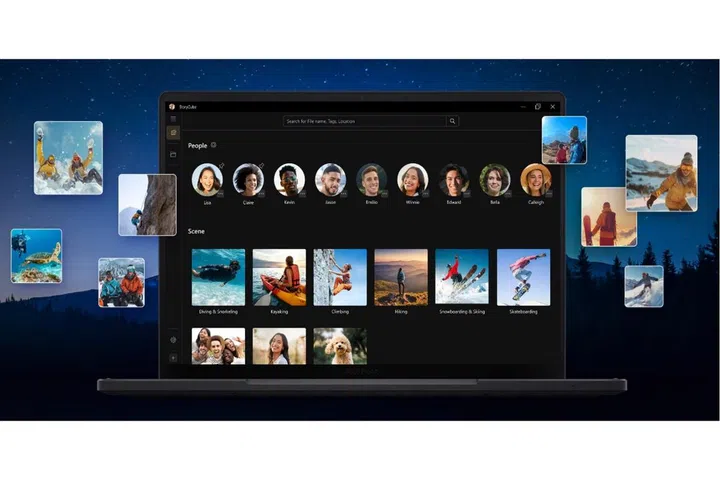 StoryCube uses AI to streamline the organisation and management of extensive media libraries. PHOTO: ASUS
