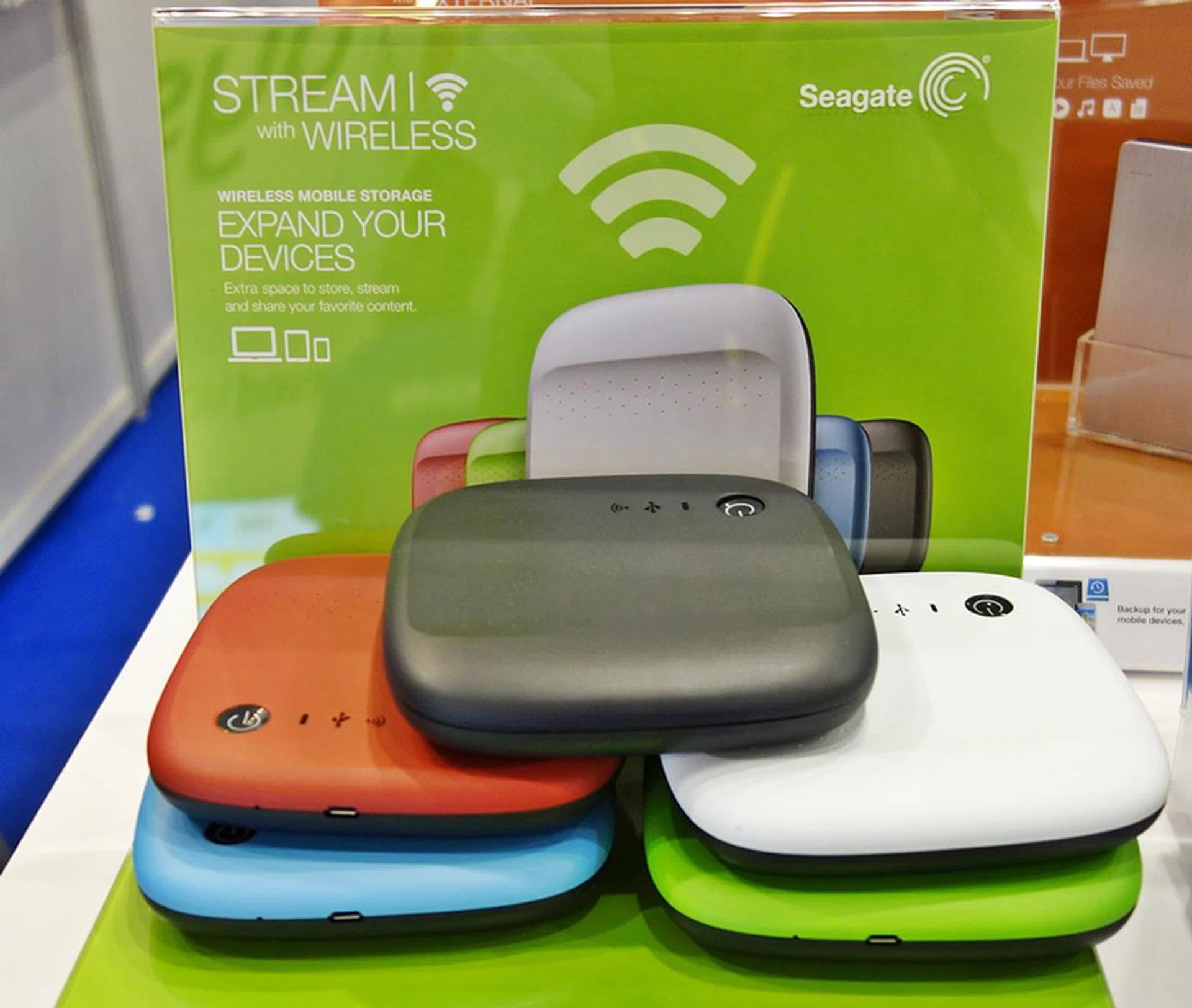 If you prefer to bring your storage device along, the 500GB Seagate Wireless is your ideal companion. With a discounted show price of S$139 (launch price: S$199), the drive boasts of a 6-hr battery life and is able to share content with up to three Wi-Fi enabled devices.