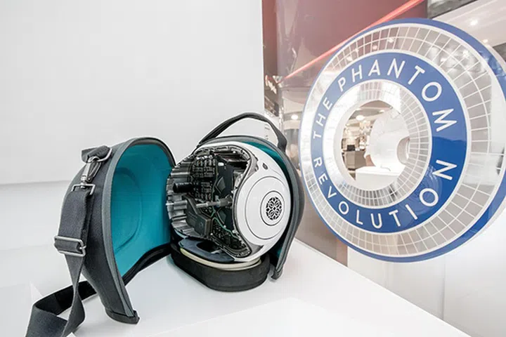 Also in the experience room, a look at the internals of a Phantom!